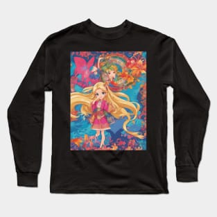 Anime Dreams Anime Girl collorful Long Sleeve T-Shirt